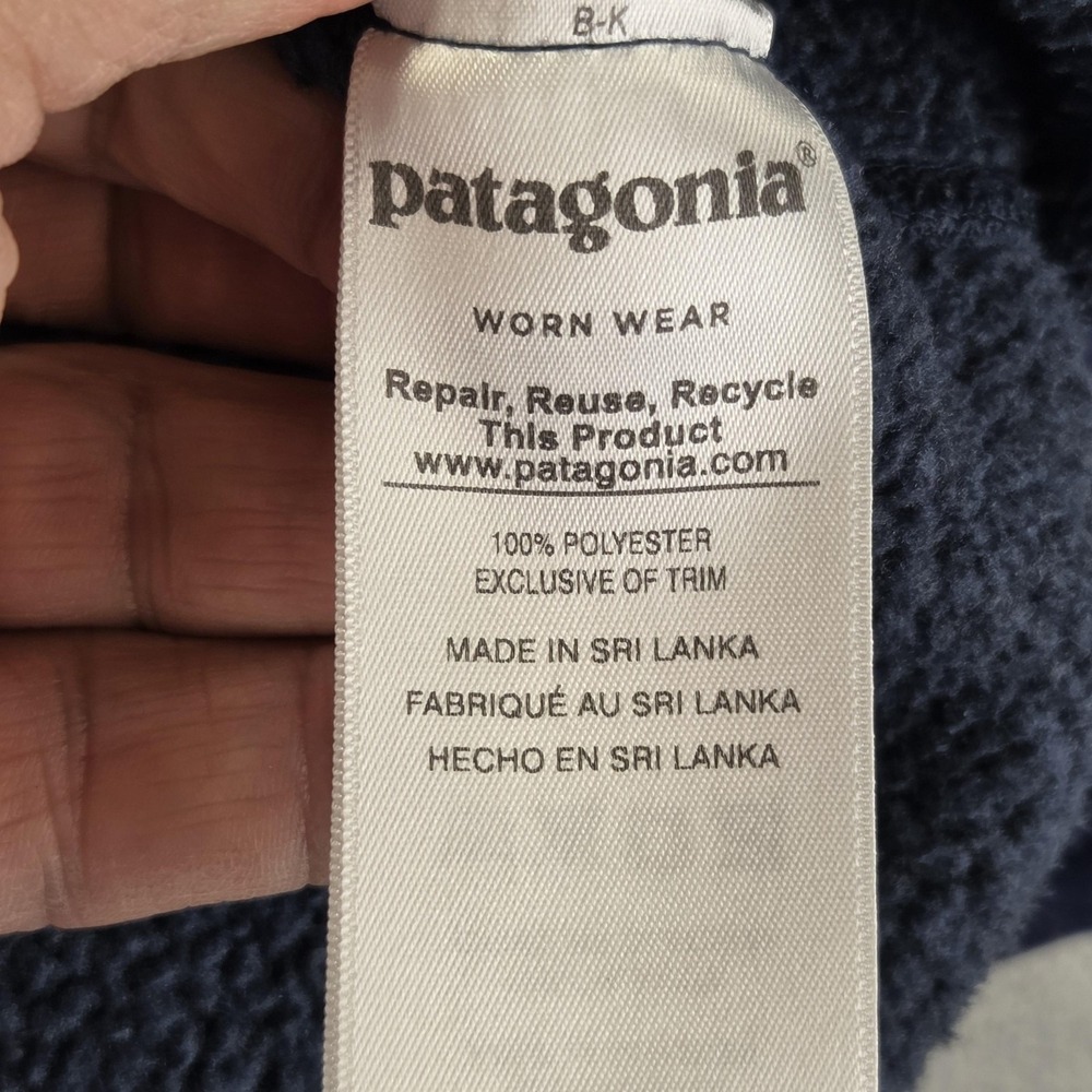 Patagonia Vest Mens Large Blue Better Sweater Fleece Full Zip Pockets Outdoor - Picture 7 of 8